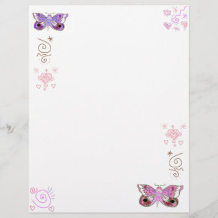 Livre de pages d'ombre de papillons roses et viole