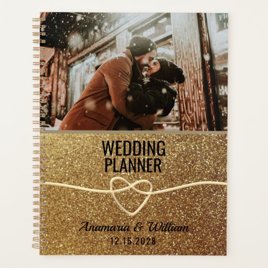 Livre de Planification de Mariage Photo Or (Devant)