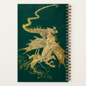 Livre de poilue vert monogrammé Lang Journal point (Verso)