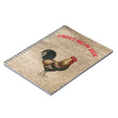 Livre de recette avec le coq et personnalisé (Côté gauche)