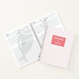 Livre de recette personnalisée Pointe rose