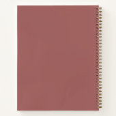 Livre de Recette Simple Mauve Rouge Écriture Moder (Dos)