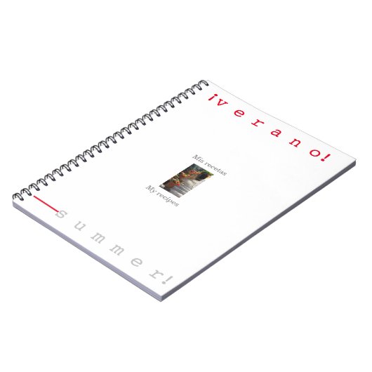 Livre de recette spirale (Côté gauche)