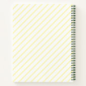 Livre de recettes, aquarelle au citron, rayures (Dos)