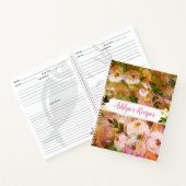 Livre de recettes aquarelle florale rose vintage (Intérieur)