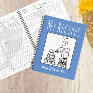 Livre de recettes avec le nom du propriétaire