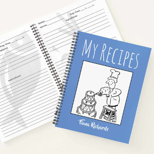 Livre de recettes avec le nom du propriétaire