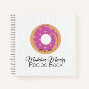Livre de recettes Baker Donut Spiral Notebook pour