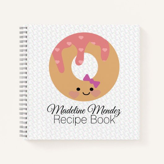 Livre de recettes Baker Donut Spiral Notebook pour (Devant)