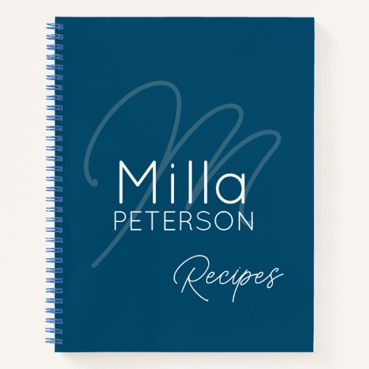 Livre de recettes bleu (Devant)