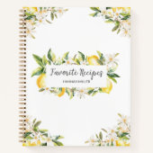 Livre de recettes botaniques florales de citrons e (Devant)