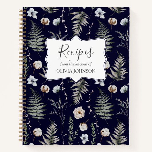 Livre de recettes botaniques florales des Feuilles (Devant)