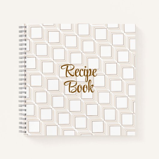 Livre de recettes carré en chute libre (Devant)