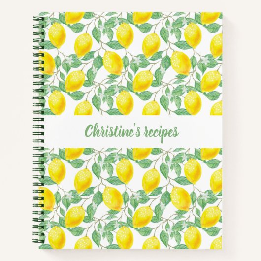 Livre de recettes citrons (Devant)