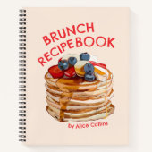 Livre de recettes de Brunch personnel avec illustr (Devant)