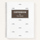 Livre de recettes de café avec votre nom (Devant)
