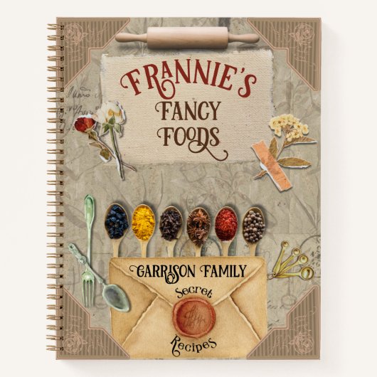 Livre de recettes de charme vintage (Devant)