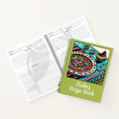 Livre de recettes de chaux vibrant de table mexica (Intérieur)