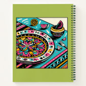 Livre de recettes de chaux vibrant de table mexica (Dos)