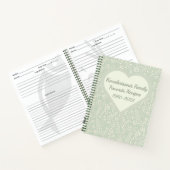 Livre de recettes de conservation de la crème vert (Intérieur)