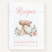 Livre de recettes de cuisine aquarelle Recettes de (Devant)