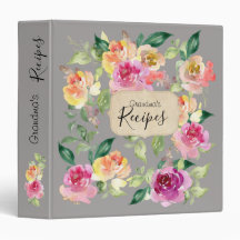 livre de recettes de cuisine florale grise livre C