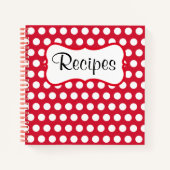Livre de recettes de cuisine rouge rétro Cadeau (Devant)