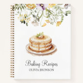 Livre de recettes de cuisson Florale Fleur sauvage (Devant)