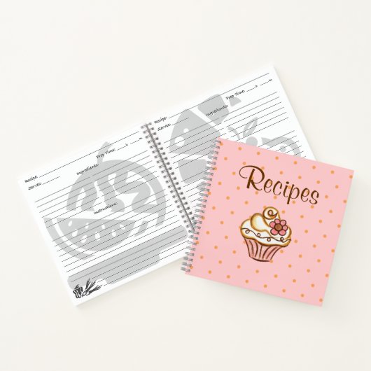Livre de recettes de Cupcake Cadeau (Intérieur)