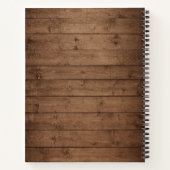 Livre de recettes de dentelle en bois rustique (Dos)