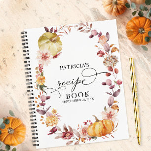 Livre de recettes de douche nuptiale aux citrouill