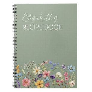 Livre de recettes de douche nuptiale aux fleurs sa