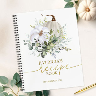 Livre de recettes de douche nuptiale de citrouille