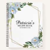 Livre de recettes de douche nuptiale Greenery Dust (Devant)