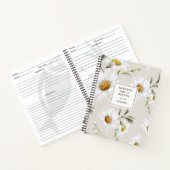 Livre de Recettes de Famille Fleurs de Marguerite  (Intérieur)