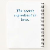 Livre de recettes de famille personnalisable (Dos)