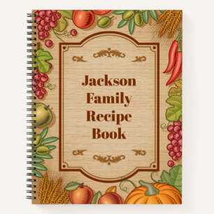 Livre de recettes de famille personnalisable