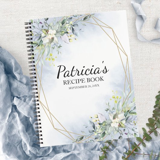 Livre de recettes de Fêtes des mariées géométrique