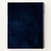 Livre de Recettes de Fiançailles Fleurie Ardoise B (Dos)