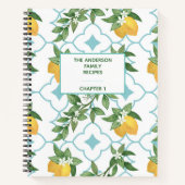 Livre de recettes de la famille de citron en mosaï (Devant)