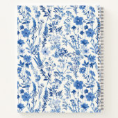 Livre de recettes de la famille Fleur sauvage bleu (Dos)