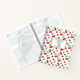Livre de recettes de la famille Motif de cerises R