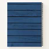 Livre de recettes de la famille Rustic Blue Wood J (Dos)