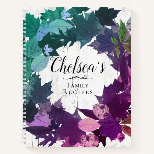 Livre de recettes de la famille Turquoise violet d (Devant)