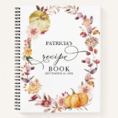 Livre de recettes de mariage aux citrouilles de fe (Devant)