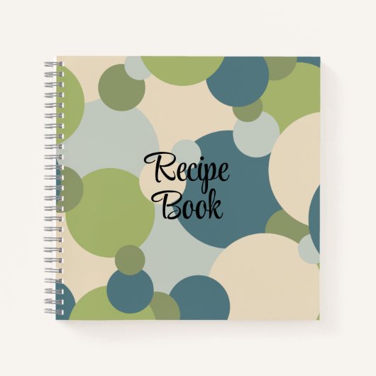 Livre de recettes de molécules bleu-vert (Devant)