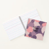 Livre de recettes de molécules violettes-roses (Intérieur)