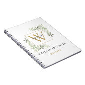 Livre de recettes de monogramme de verdure d'or él (Côté Droit)
