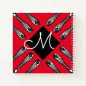 Livre de recettes de monogramme vintage argenterwa (Dos)