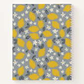 Livre de recettes de Motif de citron jaune pâle (Dos)